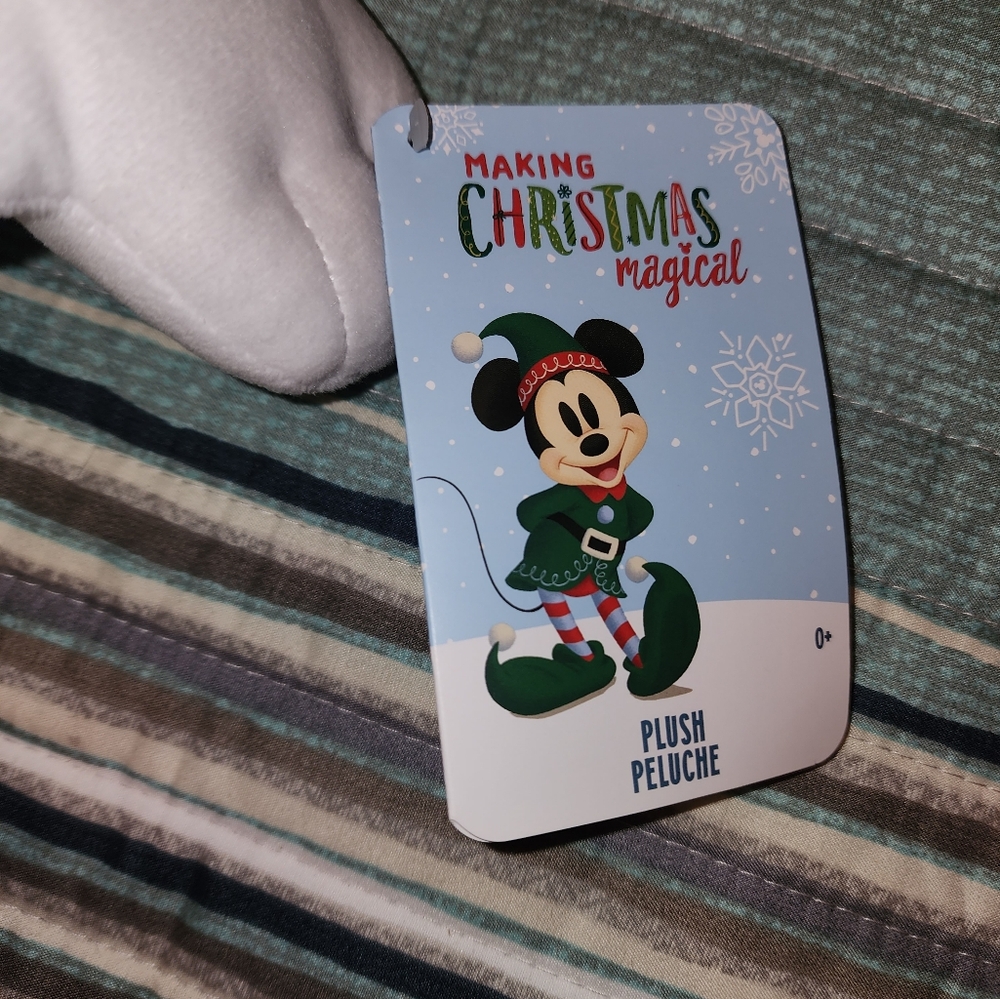 Disney Holiday Mickey 2023 and Minnie 2024 Plush Stuffed Animals NWT - Picture 11 of 11